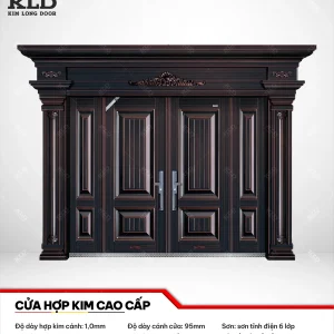 Cửa thép hợp kim magie cao cấp Kim Long Door, thép cánh dày 1,0mm sơn tĩnh điện 6 lớp (5)