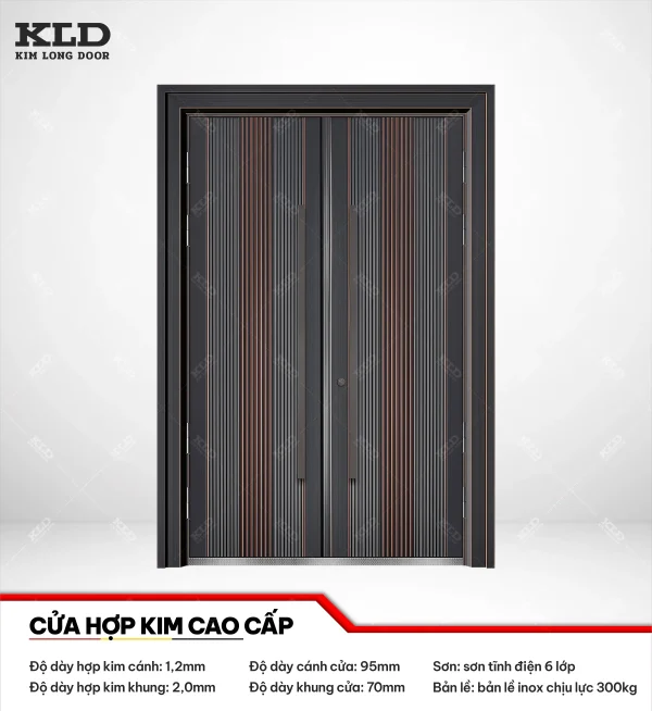 Cửa thép hợp kim maige cao cấp Kim Long Door, hợp kim cánh 1,2mm (13)